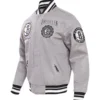 Brooklyn Nets Point Guard Black Varsity Jacket