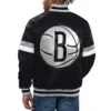 Brooklyn Nets Home Game Varsity Black Jacket 1