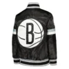 Brooklyn Nets Home Game Varsity Black Jacket 3