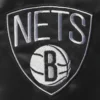 Brooklyn Nets Leader Grey and Black Varsity Jacket 2