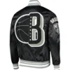 Brooklyn Nets Mashup Black Varsity Jacket 1