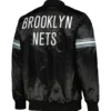 Brooklyn Nets Pick and Roll Black Varsity Jacket 1