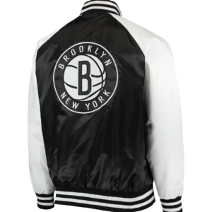 Brooklyn Nets Point Guard Black Varsity Jacket 1