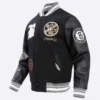 Brooklyn Nets Pro Prep Wool Black Jacket