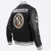 Brooklyn Nets Pro Prep Wool Black Jacket 2