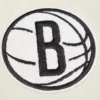 Brooklyn Nets Retro Classic Rib Cream Wool Varsity Jacket 10