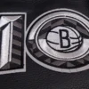 Brooklyn Nets Retro Classic Wool and Leather Cream Varsity Jacket 8