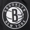 Brooklyn Nets Script Tail Black Satin Varsity Jacket 3