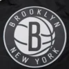 Brooklyn Nets Script Tail Black Satin Varsity Jacket 6