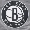 Brooklyn Nets Script Tail Grey Varsity Jacket 6