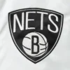 Brooklyn Nets The Enforcer White Varsity Jacket 2