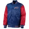 Buffalo Bills Enforcer Blue and Red Varsity Jacket