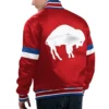 Buffalo Bills Home Game Red Varsity Jacket 1