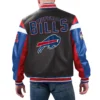 Buffalo Bills Leather Black Varsity Jacket 1