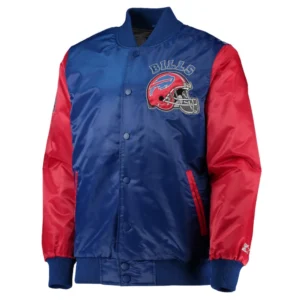 Buffalo Bills Locker Room Blue and Red Varsity Jacket