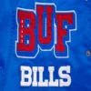 Buffalo Bills Mashup Blue Satin Varsity Jacket 4