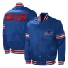 Buffalo Bills Midfield Blue Satin Varsity Jacket 2