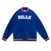 Buffalo Bills Navy Blue Satin Varsity Jacket