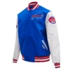 Buffalo Bills Old English Wool and Leather Varsity Jacket 2