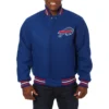 Buffalo Bills One Color Blue Varsity Jacket