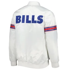 Buffalo Bills Power Forward White Varsity Jacket 2
