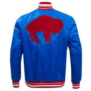 Buffalo Bills Retro Classic Satin Varsity Jacket 1