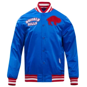 Buffalo Bills Retro Classic Satin Varsity Jacket
