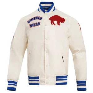 Buffalo Bills Retro Classic Varsity Cream Jacket