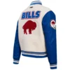 Buffalo Bills Retro Classic White Wool Varsity Jacket 3