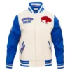 Buffalo Bills Retro Classic Wool White Varsity Jacket