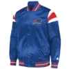 Buffalo Bills Satin Varsity Blue Jacket