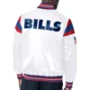 Buffalo Bills Satin Varsity White Jacket 1