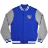 Buffalo Sabres Royal Blue and Grey Bomber Jacket