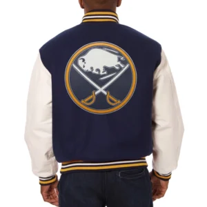 Buffalo Sabres Wool and Faux Leather Jacket 1