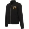Calgary Flames Full-Zip Wool Varsity Jacket