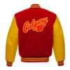 Calgary Flames Red Varsity Jacket 1