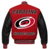Carolina Hurricanes Letterman Wool Varsity Jacket 1
