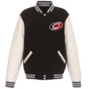 Carolina Hurricanes Two Tone Fleece Varsity Jacket