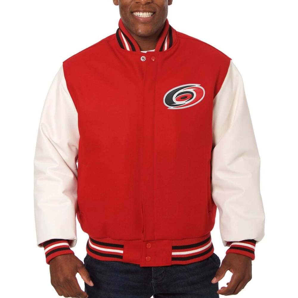 Carolina Hurricanes Two Tone Varsity Jacket