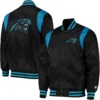 Carolina Panthers Black Prime Time Varsity Jacket 2