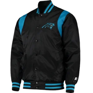 Carolina Panthers Black Prime Time Varsity Jacket
