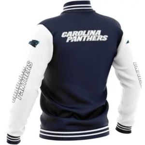 Carolina Panthers Bomber Classic Varsity Jacket 1