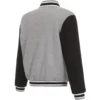 Carolina Panthers Grey Two Tone Varsity Jacket 1