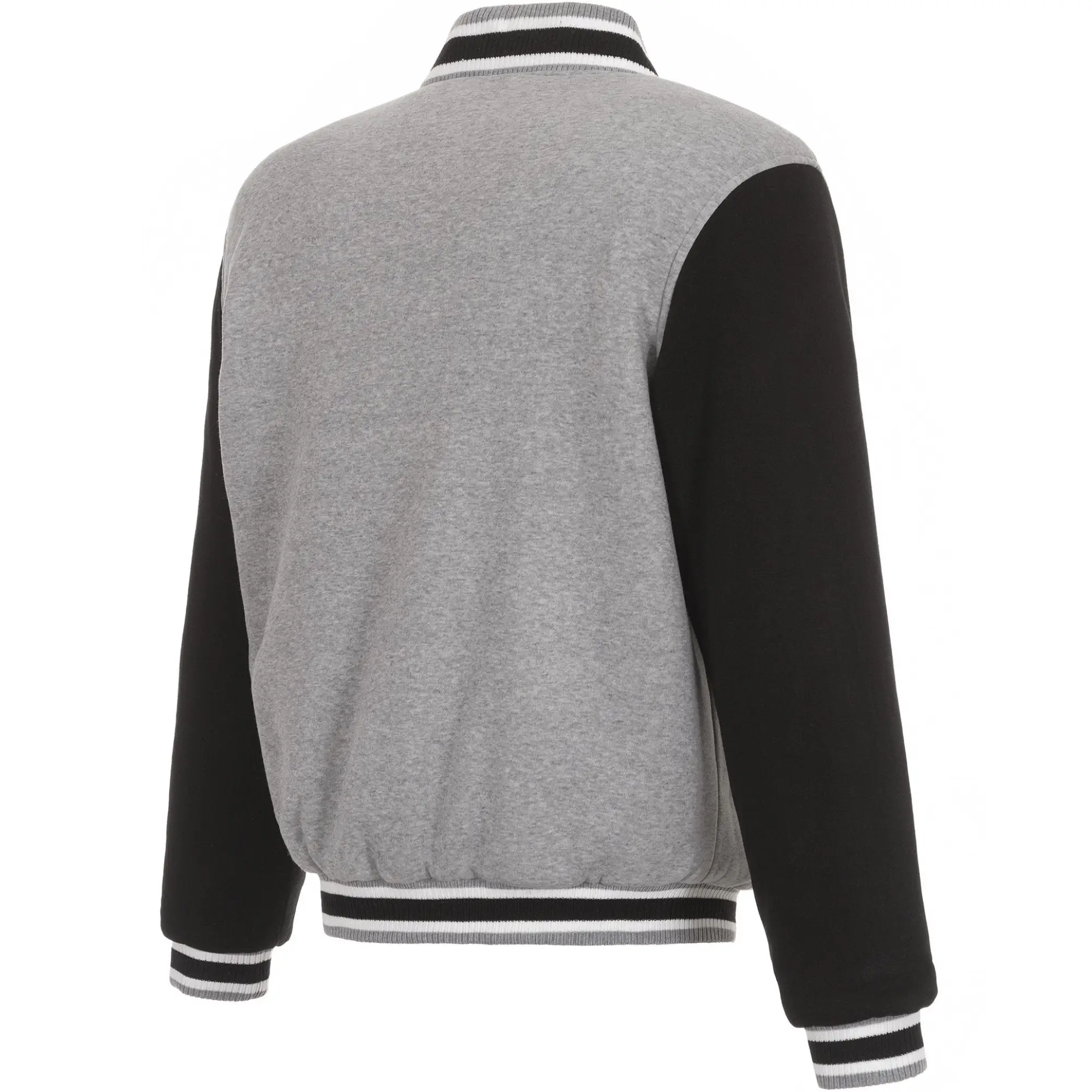 Carolina Panthers Grey Two Tone Varsity Jacket 1