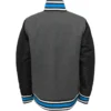 Carolina Panthers Letterman Wool and Satin Varsity Jacket 1