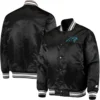 Carolina Panthers Locker Room Black Varsity Jacket 2