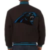 Carolina Panthers One Color Classic Varsity Jacket 1