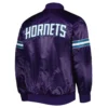 Charlotte Hornets Pick & Roll Purple Varsity Jacket 1