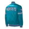 Charlotte Hornets Slider Teal Varsity Jacket 1