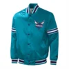 Charlotte Hornets Slider Teal Varsity Jacket